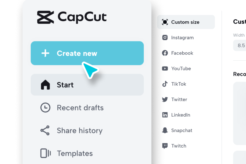 πρόσβαση capcut